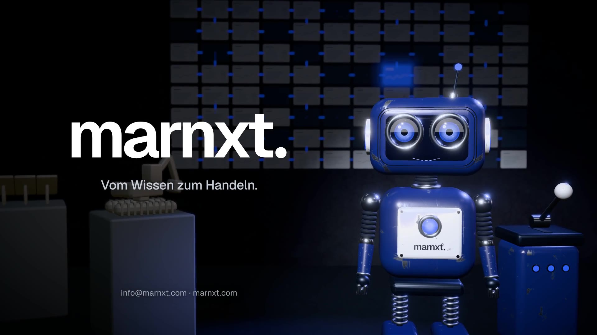 From knowledge to action: a little marnxt robot sorts the data chaos, shows the one decision that matters now and pulls the biggest lever.